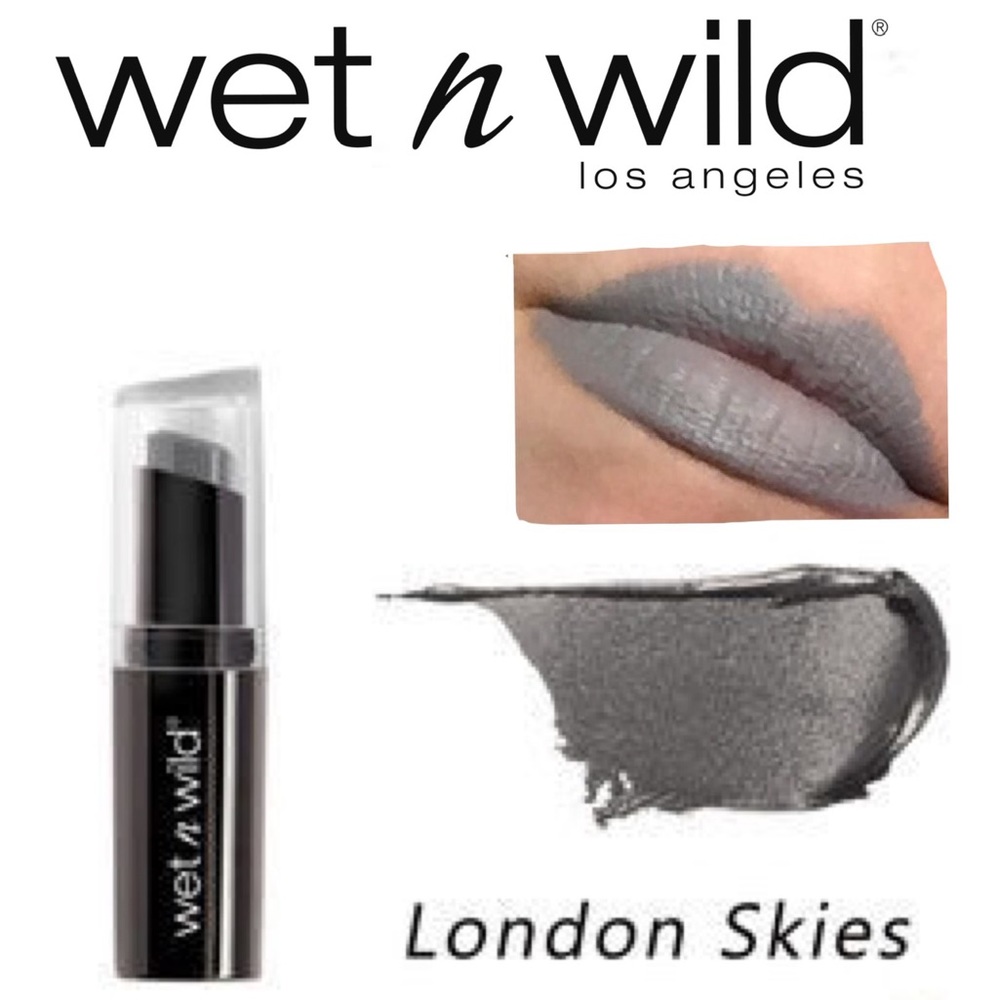 Wet n Wild London Skies Grey Lipstick Makeup New